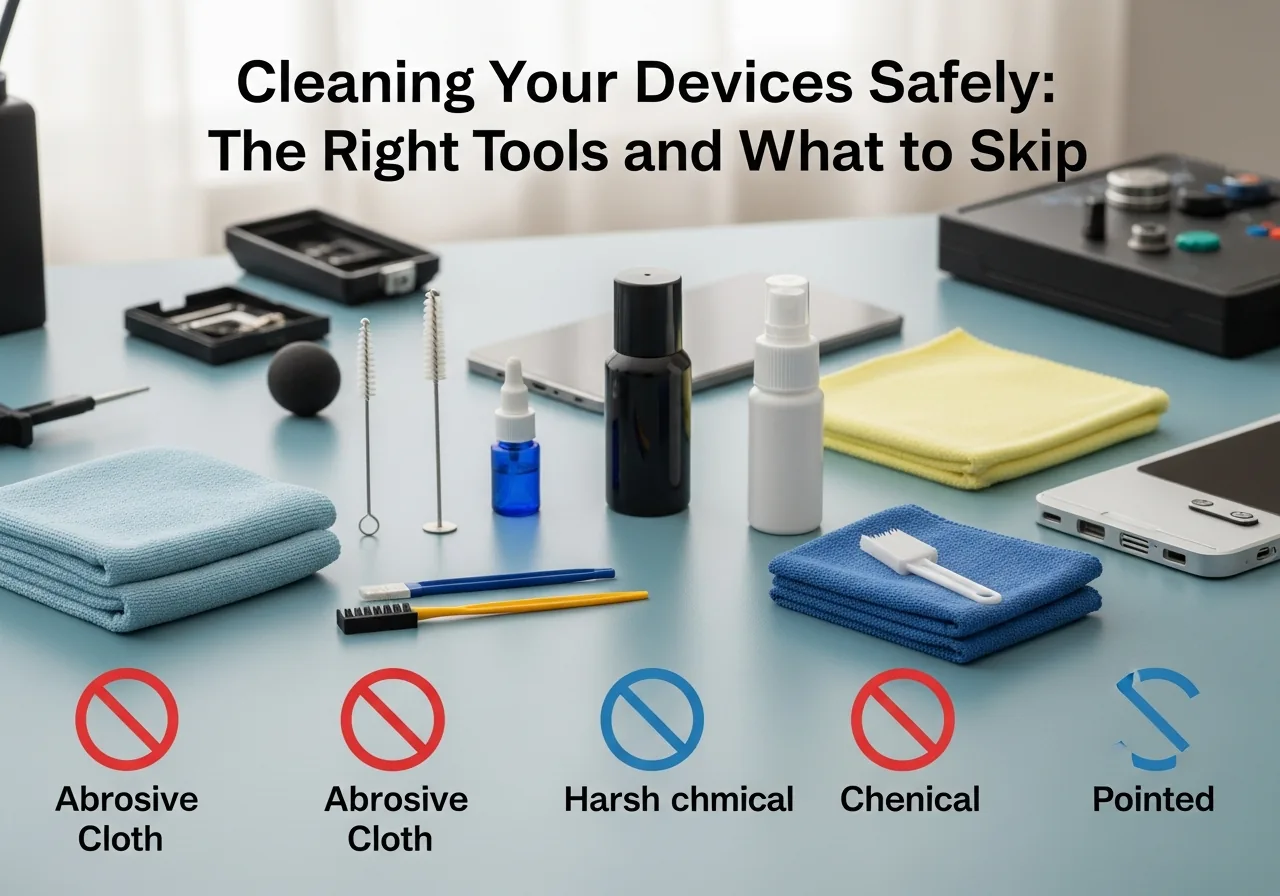 Cleaning Your Devices Safely: The Right Tools and What to Skip