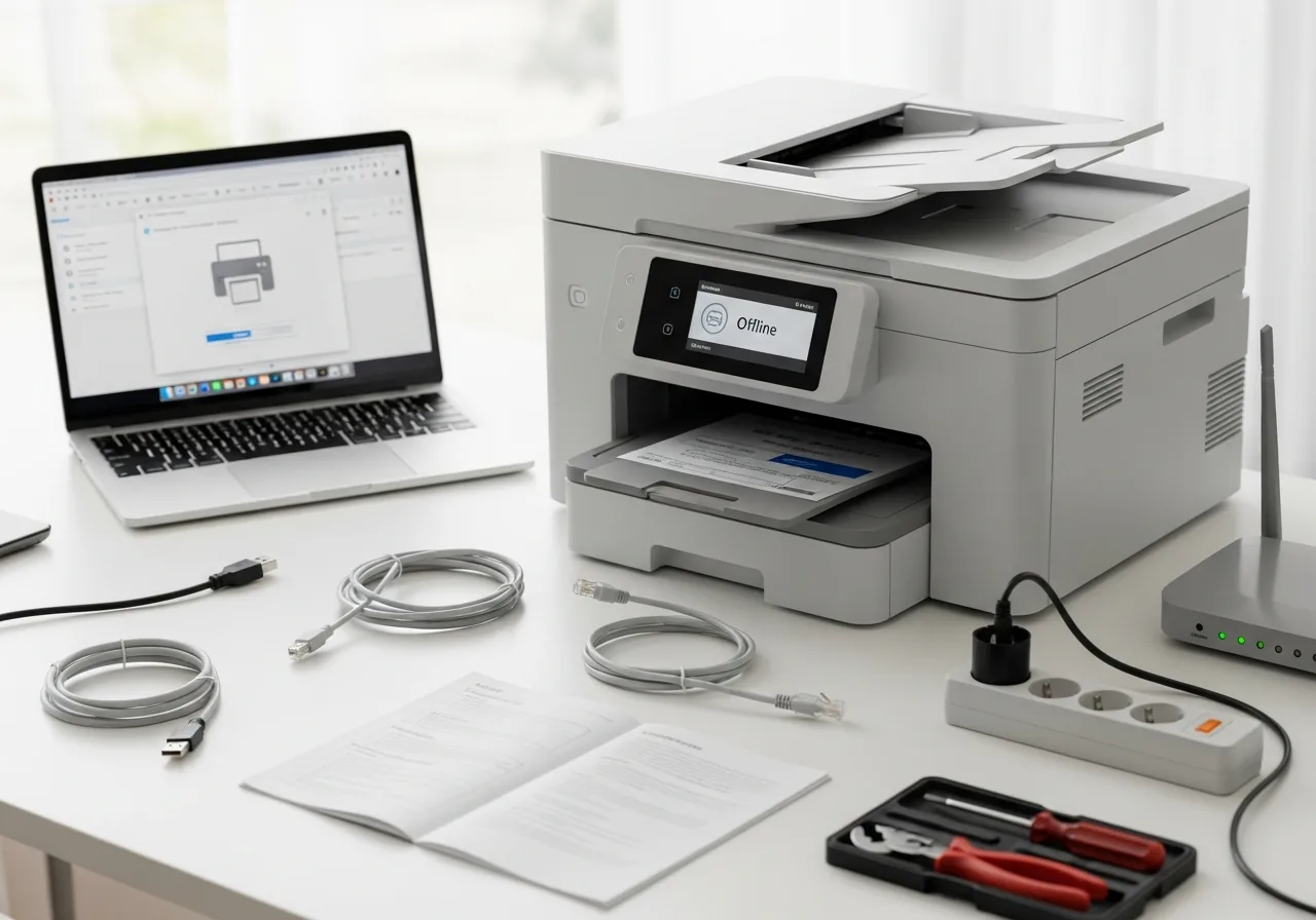How to Fix a Printer Showing Offline