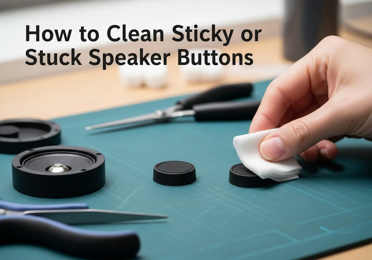 How to Clean Sticky or Stuck Speaker Buttons