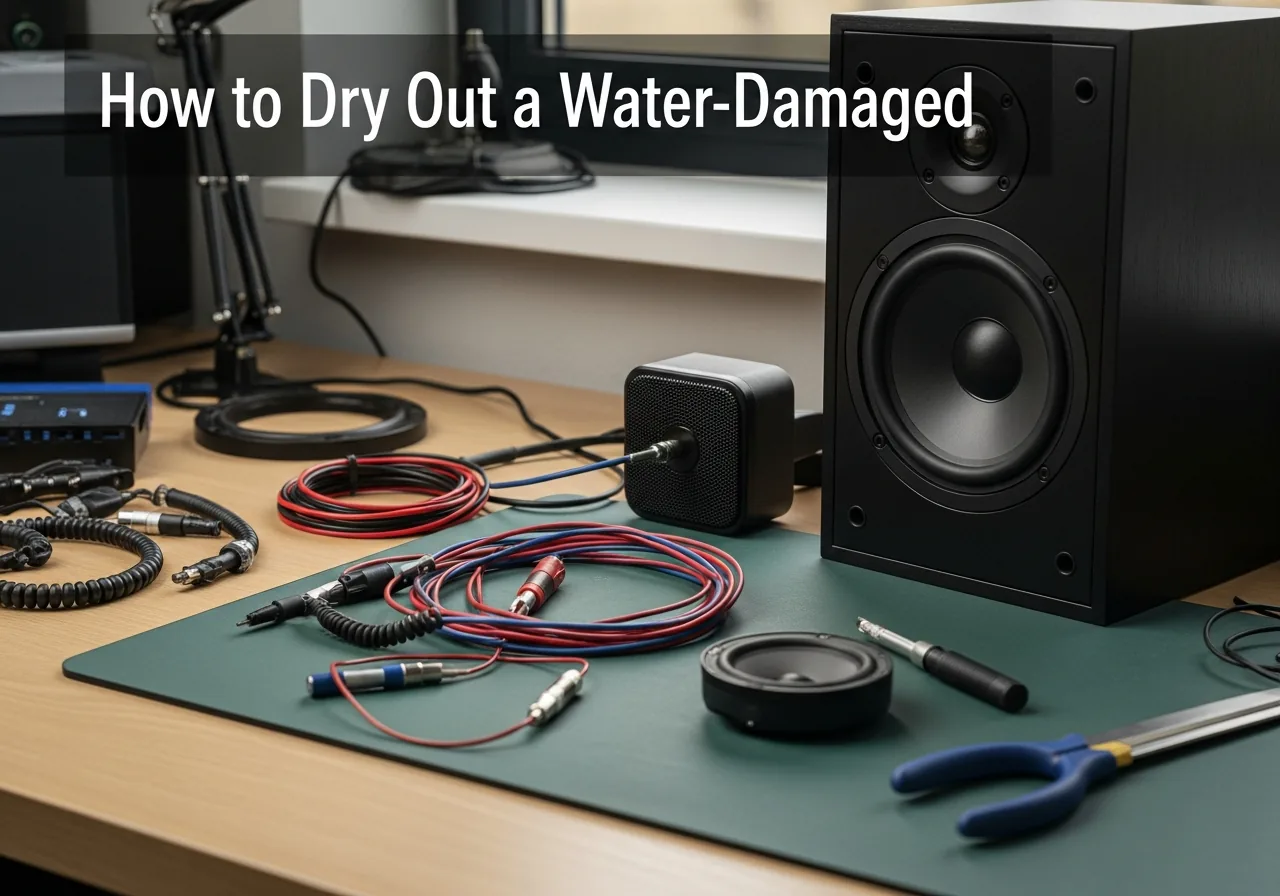 How to Dry Out a Water-Damaged Speaker