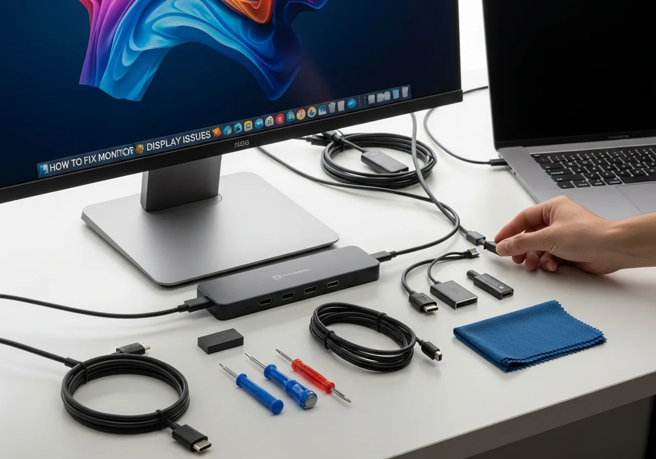 How to Fix Monitor Display Issues Through a Dock
